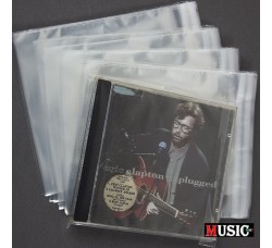 MUSIC MAT - Bustine per COFANETTI BOX CD/DVD  24 mm - 169 x 138 mm + patta da 64 mm - PP 50 mμ, (50.pz)