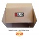 AV_BOX - Scatola di cartone Kraft, per spedire 20 CD con custodia 10 pz