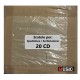 AV_BOX - Scatola di cartone Kraft, per spedire 20 CD con custodia 10 pz