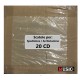 AV_BOX 60362 - Scatole di cartone Kraft, per spedirefino a 20 CD (10 pz)