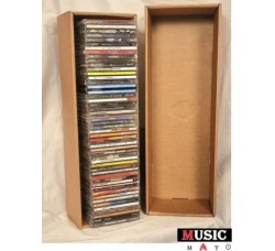 AV_BOX Scatola Cartone KRAFT con coperchio per (50) CD con custodia Jewel Case 