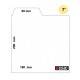 MUSIC MAT - Separatore, Divisore per dischi 45 giri 7" mod. F2001 colore BIANCO (set 10 pezzi) 