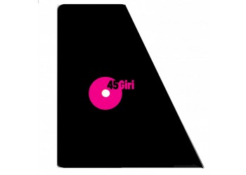 MUSIC MAT - Separatore, Divisore per dischi 45 giri 7" mod. F2008 colore NERO (set 10 pezzi)