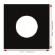 MUSIC MAT - Buste interne SFODERATE Deluxe nere per dischi 45 giri (50 pz) 