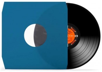 Buste interne MUSIC MAT Foderate LP 12"Inch colore BLUE carta 80 g/m² angoli tagliati Cod.23141