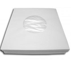 Buste interne Foderate per dischi 45 giri, 7" pollici, carta carta 80 g/m² colore bianco,  cod.62003