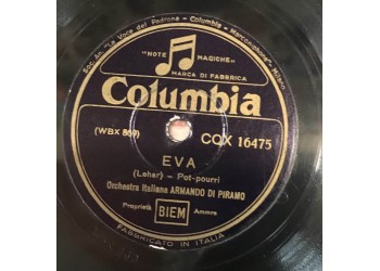 Orchestra Italiana Armando Di Piramo ‎– Eva - Clo Clo Shellac, 12", 78 RPM