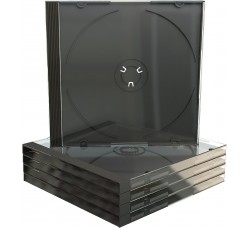 CUSTODIA PER CD / DVD VASSOIO NERO 142x124x10,4mm 60g cadauna - MACCHINABILE