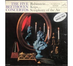 Beethoven, Rubinstein, Symphony Of The Air, Krips – The Five Beethoven Concertos -  5 x Vinile, LP, Album