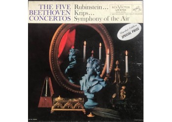 Beethoven, Rubinstein, Symphony Of The Air, Krips – The Five Beethoven Concertos -  5 x Vinile, LP, Album