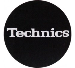 Tappetino "TECHNICS" Slipmats per Giradischi Grafica Logo Silver / Feltro Antistatico - 1pz