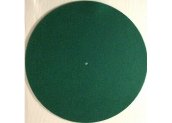 MUSIC MAT Tappetino per Giradischi in feltro antistatico, antiscivolo Grafica Verde