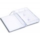 MUSICMAT - Custodie per musicassette trasparente con perni - dim: 10,9 x 6,9 x 1,55 cm -10 pz