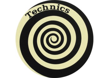 TECHNICS 20101815 Tappetino per Giradischi feltro antistatico con "grafica REFLEX logo giallo" (1.pz) 