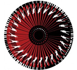 ZOMO MAT DANZA ROSSA - Tappetino Stroboscopico per giradischi -Diam 298 mm Sp. 1,2    