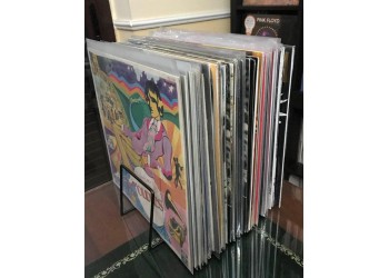 MUSIC MAT Espositore da tavolo in metallo per 30 dischi vinili LP 