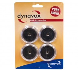 Piedini "DYNAVOX" in alluminio di alta qualità  colore argento (Pz 4) 206381