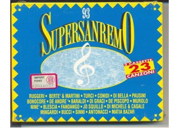 Super Sanremo 93 Artisti vari - 2 Musicassette sigillate 1993