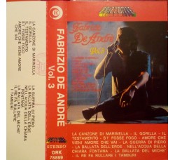Fabrizio De André – Volume 3°  -  Cassette, Album, Reissue, Stereo 