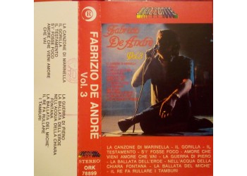 Fabrizio De André – Volume 3°  -  Cassette, Album, Reissue, Stereo 