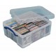 REALLY USEFUL - Box L18 Contenitore Antiurto in PVC trasparente per  93 CD / 44 DVD 