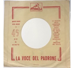 LA VOCE DEL PADRONE, COPERTINA VINTAGE PER DISCHI 45 GIRI