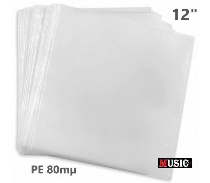 Buste esterne / Plastic sleeve per vinili LP, DLP, 12 / PE 80 mµ