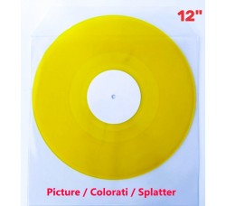 Buste Esterne per vinili picture disc e colorati 12" / LP  - PVC 180 mµ 305X 310 mm + 55 mm  -10pz