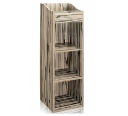 Mobiletto ZOMO Legno MDF colore Zebrano / Contiene 400/600 LP / 12"