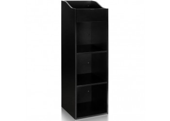 Mobiletto ZOMO Legno MDF colore Nero / Contiene 400/600 LP / 12"