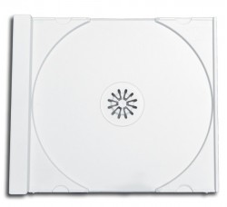Vassoio TRAY per 1 (uno) CD custodia Jewel case 10.4 mm / colore bianco  Conf. 10pz