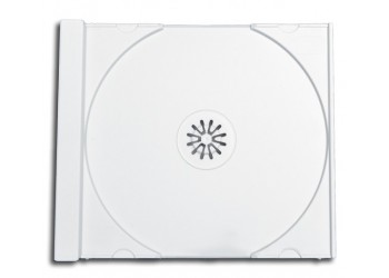 Vassoio TRAY per 1 (uno) CD custodia Jewel case 10.4 mm / colore bianco  Conf. 10pz