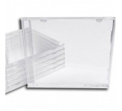 CUSTODIA per CD / DVD Clear Senza TRAY, Ideale per imballaggio a macchina 