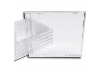 CUSTODIA per CD / DVD Clear Senza TRAY, Ideale per imballaggio a macchina 