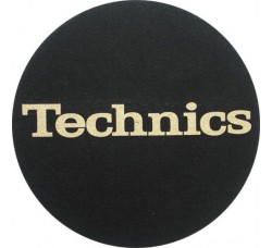 Tappetino TECHNICS Slipmats per giradischi grafica Logo gold / Feltro Antistatico - 1pz