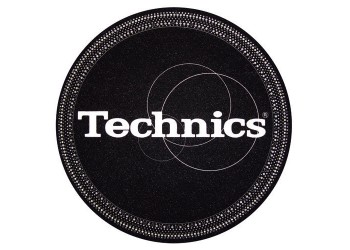 TECHNICS  20101763 Tappetino per Giradischi feltro antistatico con "grafica Strobo logo Argento" (1.pz)