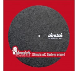 DR.SUZUKI Slipmat 12" Scratch Live per giradischi / Feltro Antistatico/Antigraffio (coppia)