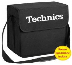 Borsa "TECHNICS" DJ Bag colore nera logo bianco / Contiene 50/60 LP 