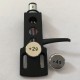 ANALOGIS HS-10 Portatestina / Shell per Giradischi - Alluminio 9g - Nero,  incl. due pesi  (2 g + 4 g) 