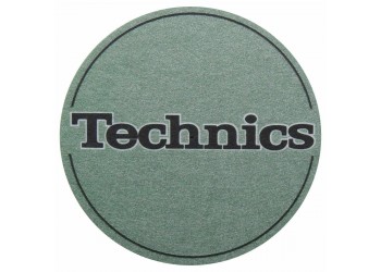 TECHNICS 20101818 Tappetino per Giradischi feltro antistatico con "grafica Metallic Green" (1.pz)