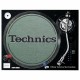 TECHNICS TAPPETINO SLIPMAT per Giradischi in feltro antistatico - Grafica GRIGIO SCURO logo Nero