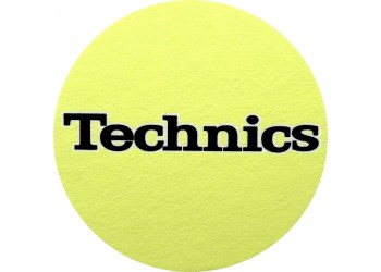 TECHNICS 20101817 Tappetino per Giradischi feltro antistatico con "grafica Giallo logo Nero" (1.pz) 