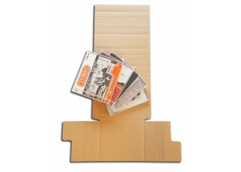 AV_BOX 60208 - Scatole di cartone Kraft per (1/5) CD con custodia Jewel Case (10 pz)