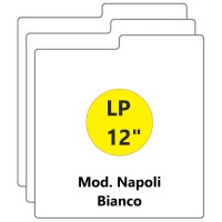 Separatore Mod.NAPOLI Divisore per LP"/ 12"  colore Bianco 