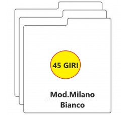 Separatore Mod.MILANO Divisore per dischi 45 giri 7" - colore Bianco 