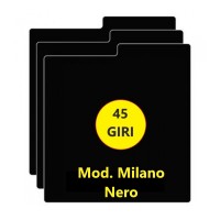 Separatore Mod.MILANO Divisore per dischi 45 giri 7" - colore Nero 