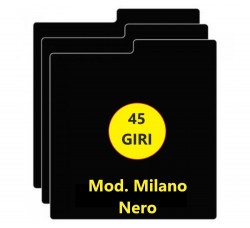 Separatore Mod.MILANO Divisore per dischi 45 giri 7" - colore Nero 