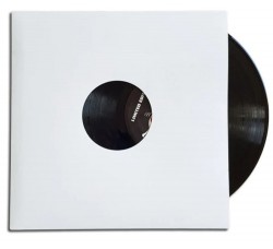 Copertine per dischi vinile 78 giri / 10" pollici 25 cm con foro / Bianche / Conf.10 pz