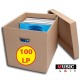 Contenitore Box MUSIC MAT di cartone per 100 dischi LP, 12"pollici 
