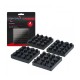 DYNAVOX - Set di 4 Piedini Antivibranti in Gomma, Blister, 40x40 mm 